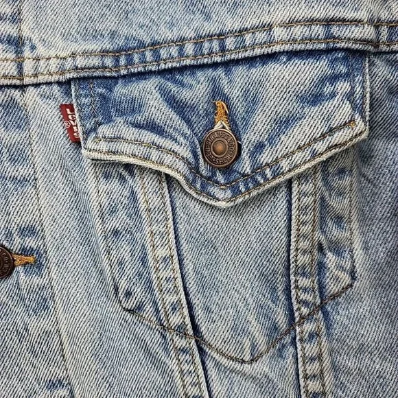 Vintage 90s Levis 70507 Jean Jacket Mens M Denim Classic Fit Trucker Flawed